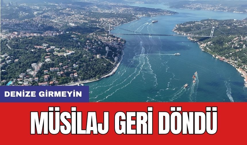 Müsilaj geri döndü: Denize girmeyin