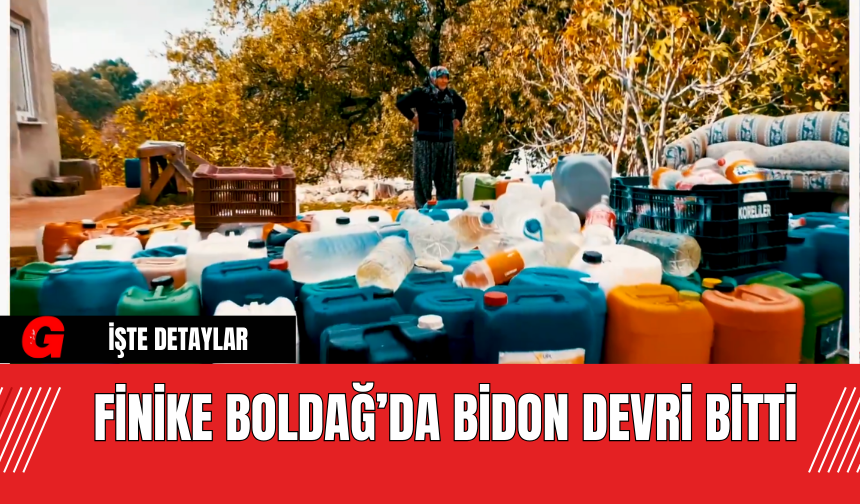 Finike Boldağ’da bidon devri bitti