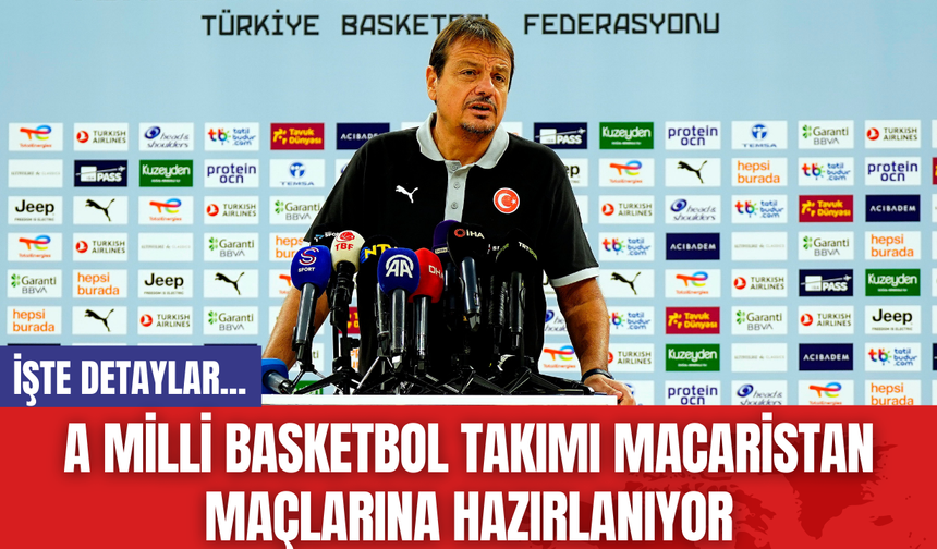 A Milli Basketbol Takımı Macaristan Maçlarına Hazırlanıyor