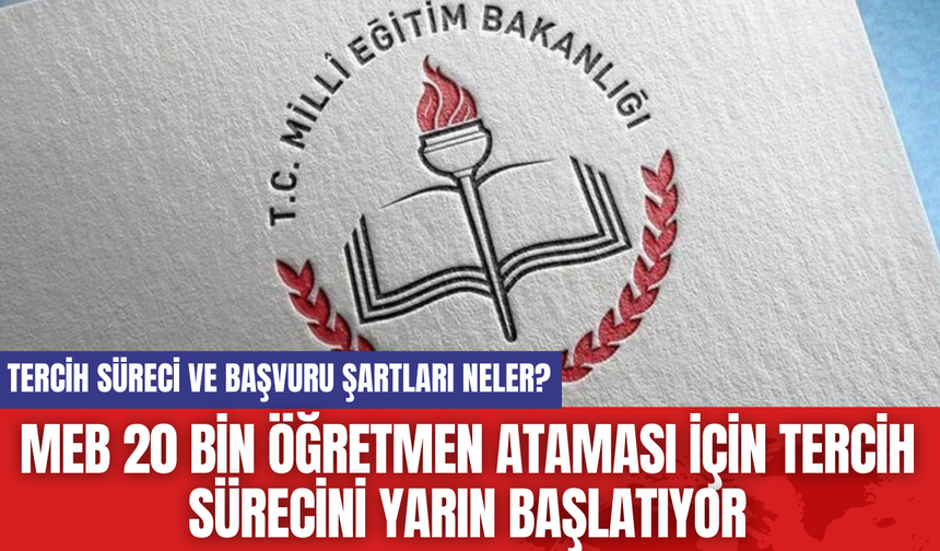 MEB 20 Bin Öğretmen Ataması İçin Tercih Sürecini Yarın Başlatıyor