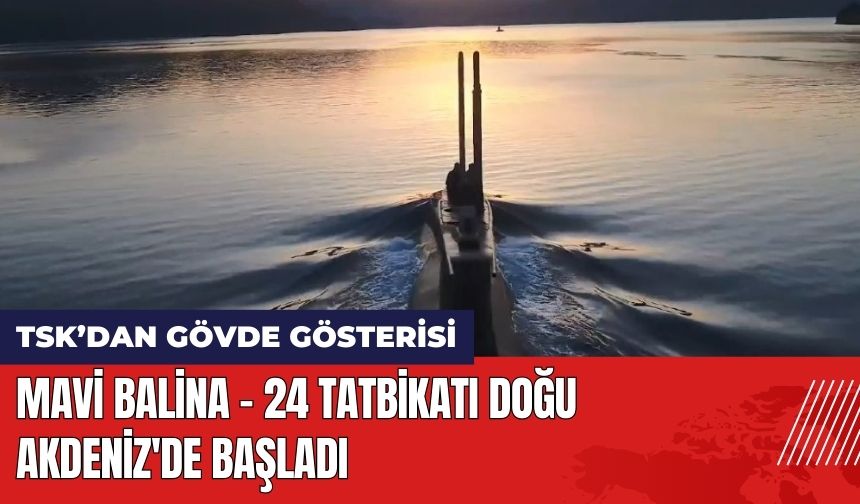 Mavi Balina - 24 Tatbikatı Doğu Akdeniz'de Başladı