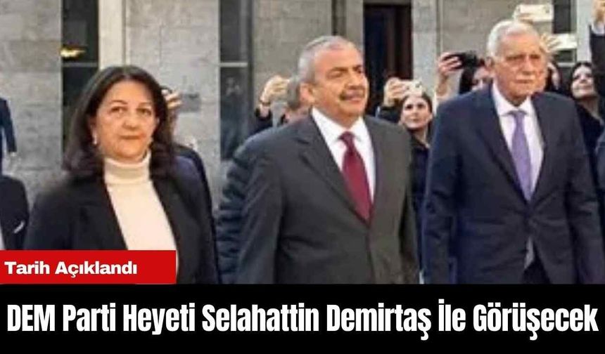 DEM Parti Heyeti Selahattin Demirtaş İle Görüşecek