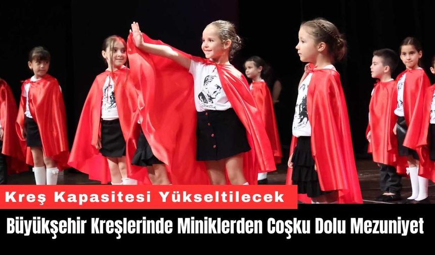 Büyükşehir Kreşlerinde Miniklerden Coşku Dolu Mezuniyet