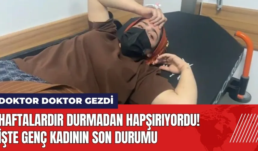 Haftalardır durmadan hapşırıyordu! İşte genç kadının son durumu