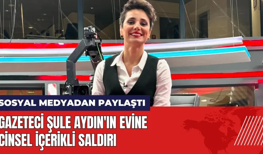 Gazeteci Şule Aydın'ın evine cinsel içerikli saldırı!